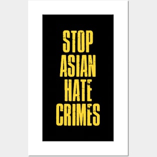 Stop asian hate crimes Posters and Art